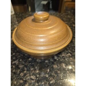 Vintage MONMOUTH ILL USA large Serving Bowl Mojave Brown Speckled 8.5" diameter‎
